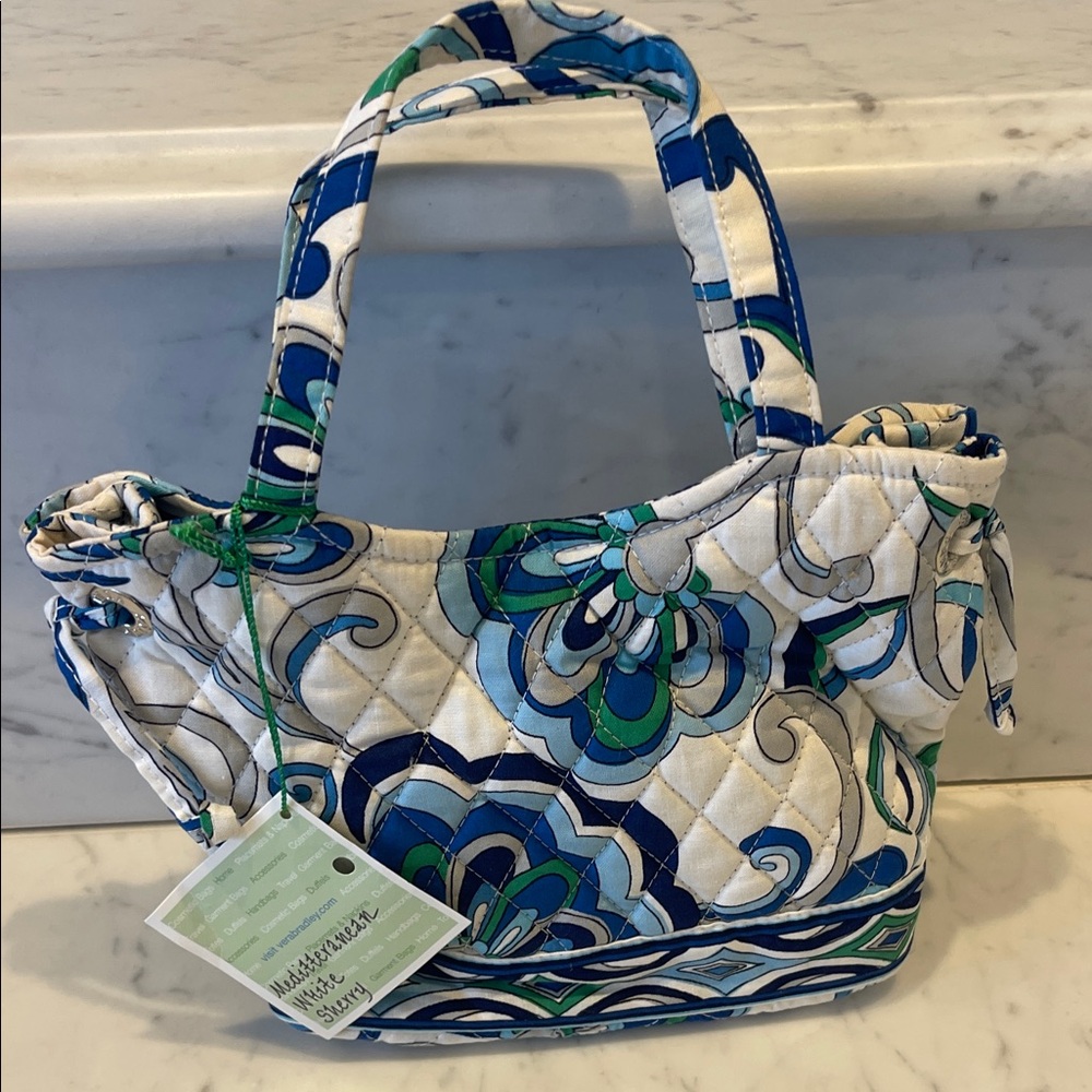 Vera Bradley Blue and White Floral Mini Bag